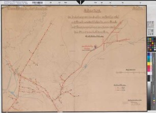 Ernsdorf (Kreuztal) - Kreuztal (Kreuztal) Wasserleitung Zuleitung aus den Quellen im Nothwinkel und Bruch 1903 1 : 2500 73 x 102 Einzeichnung in Pause C. & G. Panse, Ingenieure, Wetzlar KSA Nr. 952a