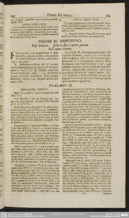 Psalmi XI. Dispositio. Falsi doctores. Jehova stat à parte piorum. Dei oculus vindex