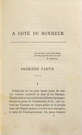 À côté du Bonheur