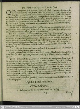 Quaestio Tertia Principalis