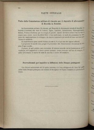 Parte ufficiale.