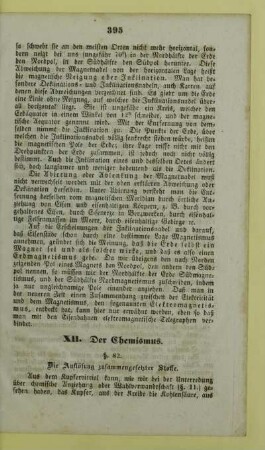 XII. Der Chemismus