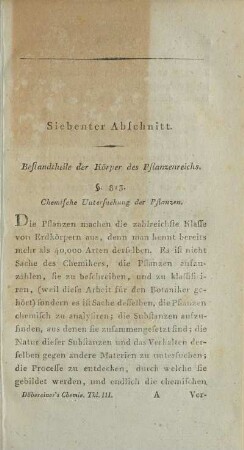 Bestandtheile der Körper des Pflanzenreichs.