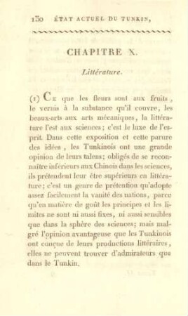 Chapitre X. Littérature