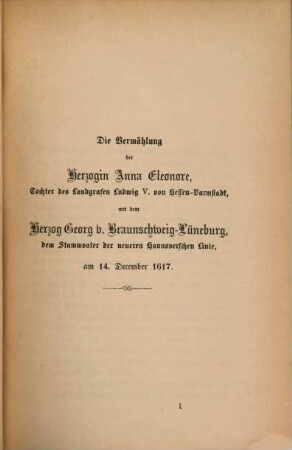 Beiträge zur Geschichte des Braunschweig-Lüneburgischen Hauses und Hofes, 5. Heft