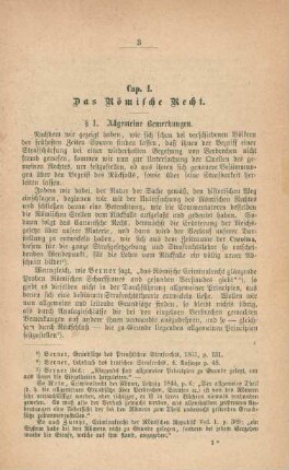 Cap. I. Das Römische Recht