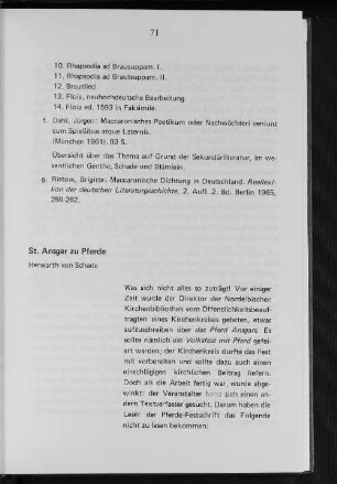 St. Ansgar zu Pferde