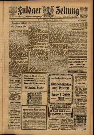 Zweite Ausgabe vom Dienstag, den 31. Oktober 1905.