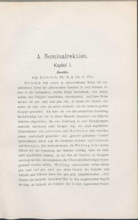 Kapitel 1. Genitiv.