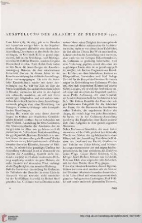 Ausstellung der Akademie zu Dresden