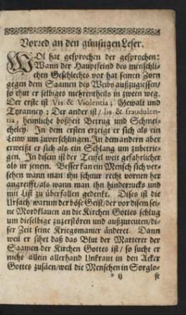 Vorred an den günstigen Leser