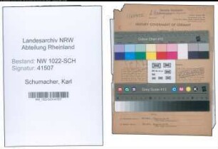 Entnazifizierung Karl Schumacher , geb. 22.04.1895 (Bahnwart)