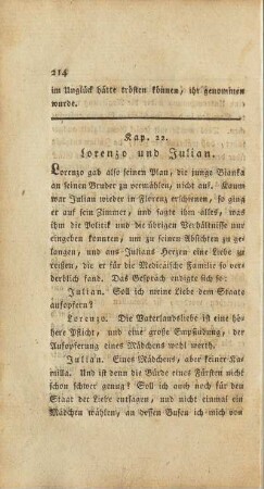 Kap. 22. Lorenzo und Julian