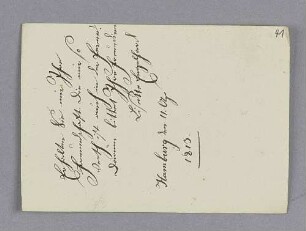 Lisette Engelhard. – Hamburg, 11.04.1813