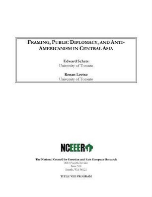 Framing, public diplomacy, and anti-Americanism in Central Asia