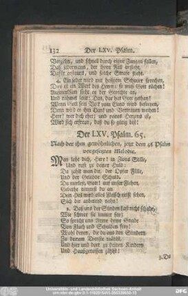 Der LXV. Psalm. 65.
