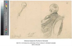 Portraitstudie, Adolf Menzel