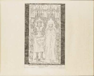 Kupferstich: Monumentum Parentum Stae: Brigittae ficut in Templo Cathedrali ...