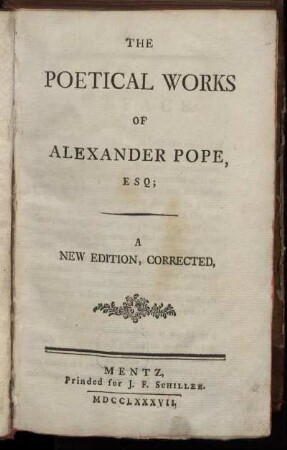 The Poetical Works Of Alexander Pope, Esq.
