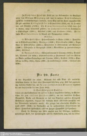 Die 20. Karte
