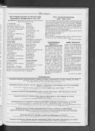 Eigenhändiges Testament - stets mit Unterschrift