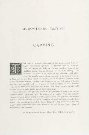 Plate VIII. Carving
