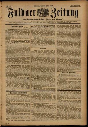 Ausgabe vom Montag, den 31. Mai 1897.