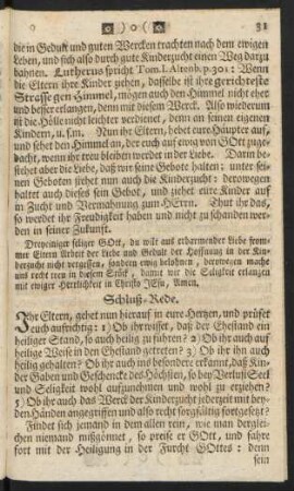 Schluß-Rede.