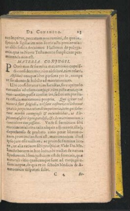 Materia Coniugii.