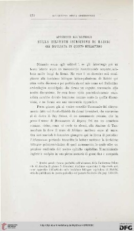 6: Appendice all'articolo sulla bilingue iscrizione di Habibi già divulgata in questo bullettino
