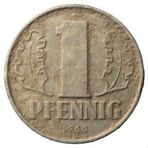Fundmünze, Pfennig, 1960