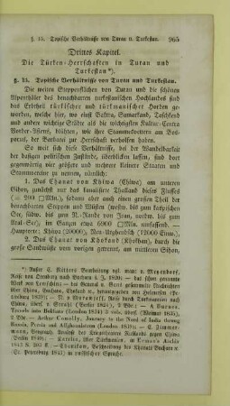 Drittes Kapitel. Die Türken-Herrschaften in Turan und Turkestan