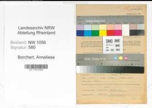 Entnazifizierung Anneliese Borchert , geb. 05.06.1920 (Lehrerin)