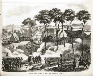 Deutsch-dänischer Krieg, Gefecht in der Vorstadt Sankt Georg in Flensburg am 24.4.