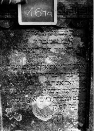 Grabstein 164 [Nir S. 122 Nr. 12.20]: Grabstein 164 (Detailaufnahme) [Nir S. 122 Nr. 12.20]