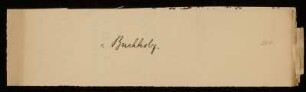 29: v. Buchholz. [Umschlag für die Briefe von Alexander August von Buchholtz]