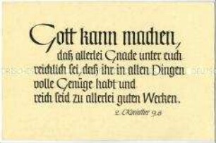 Postkarte mit Bibelspruch