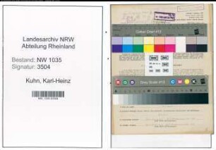 Entnazifizierung Karl-Heinz Kuhn , geb. 04.05.1922 (Berginspektor)