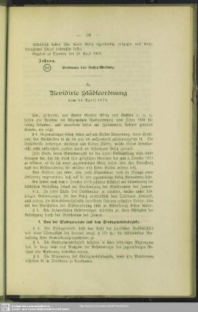 4. Revidirte Städteordnung