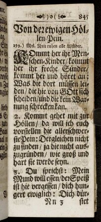 Von der ewigen Höllen-Pein.