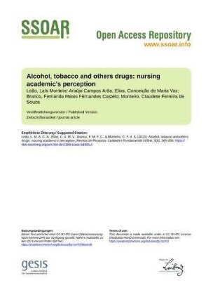 Alcohol, tobacco and others drugs: nursing academic's perception