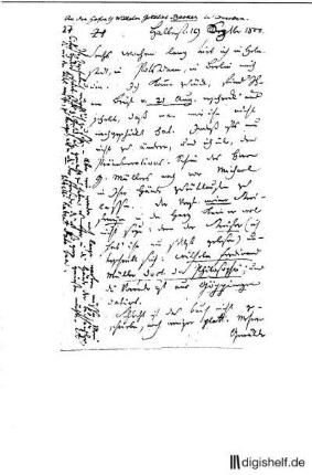 27: Brief von Klamer Eberhard Karl Schmidt an Wilhelm Gottlieb Becker : Becker, Rudolf Zacharias; Becker, W. G.;