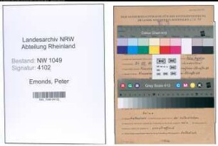 Entnazifizierung Peter Emonds , geb. 31.07.1916 (Verwaltungsangestellter)