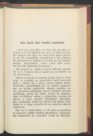 Del Baul del Pardo Alfredo