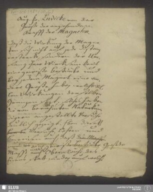 20,6: Verschiedene Aufsätze und Tabellen - XVII 300 8. (20,6)