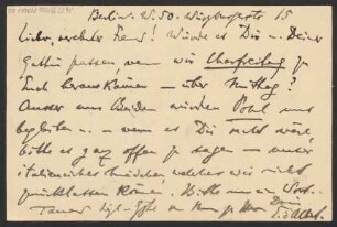 Brief an Karl Klindworth : 27.03.1904