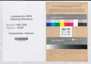 Entnazifizierung Heinrich Frankenheim, geb. 04.08.1906 (Betriebspruefer)