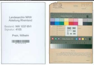 Entnazifizierung Wilhelm Prein , geb. 08.11.1892 (Kaufmann)