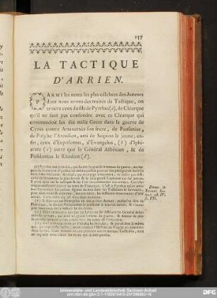 La Tactique D'Arrien.