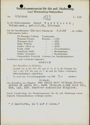 Wohlfarth, Ernst
